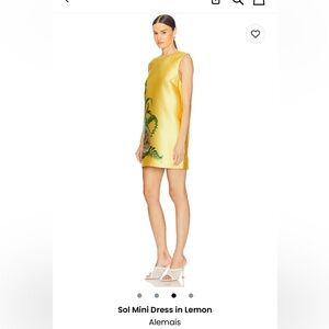 alemais sol mini dress lemon